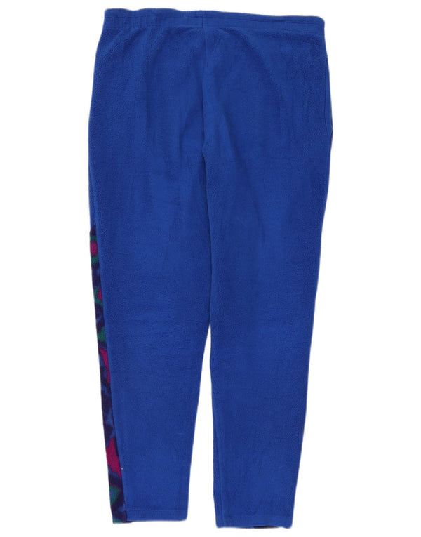 Fila Damen Fleece-Trainingshose IT 46 Large Blue Geometrisch