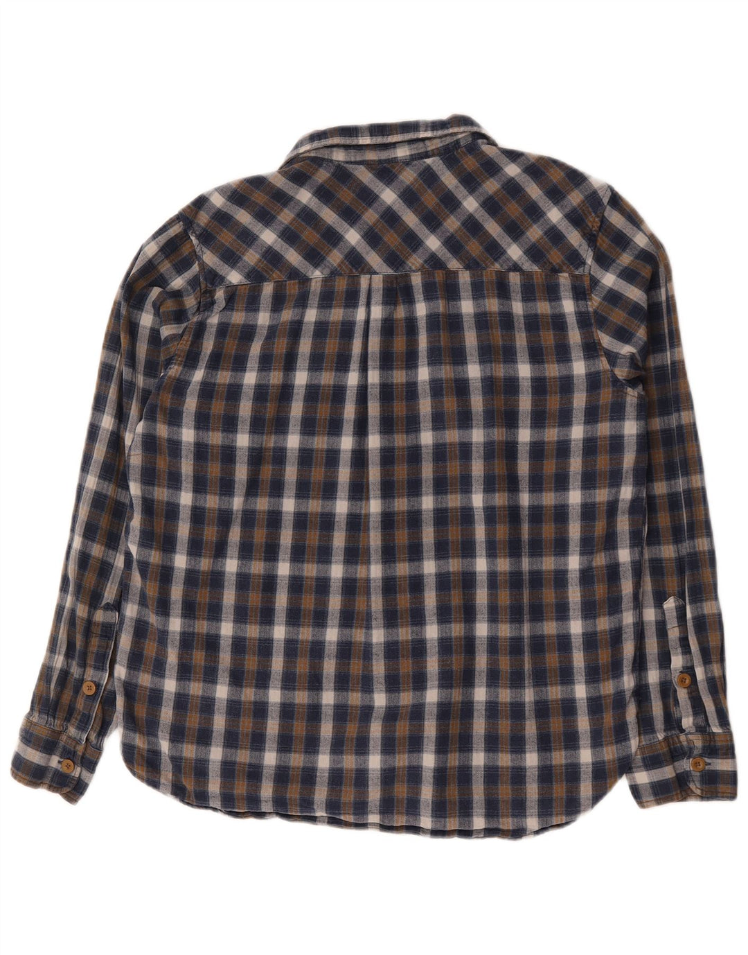 Mountain Warehouse Mens Flannel Shirt XL Blue Check Cotton