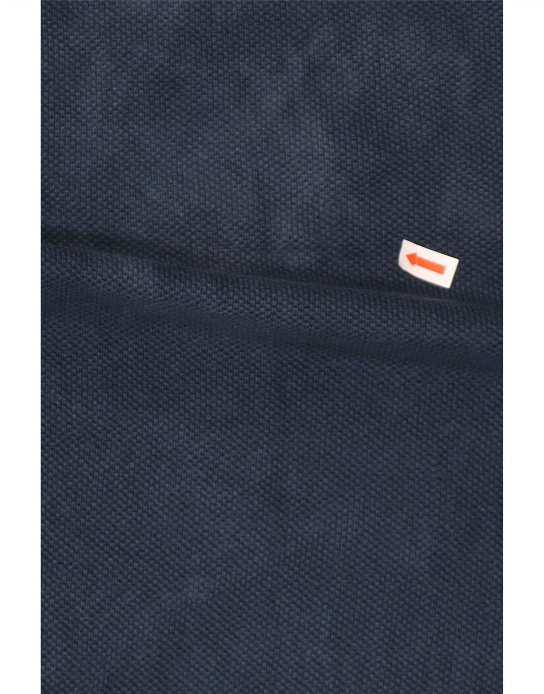 Zara Mens Short Sleeve Polo Neck Jumper Sweater Medium Navy Blue