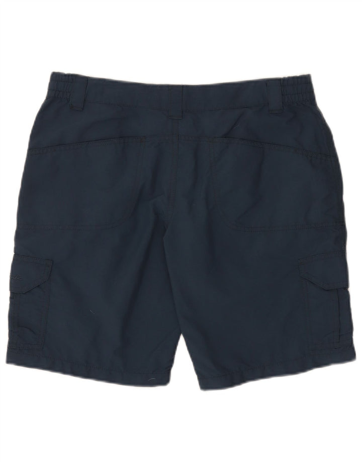 Pantaloni scurti cargo pentru femei THINK PINK W30 Medium Bleumarin