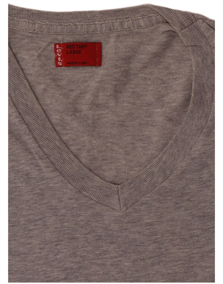 LEVI'S Mens T-Shirt Top Large Grey