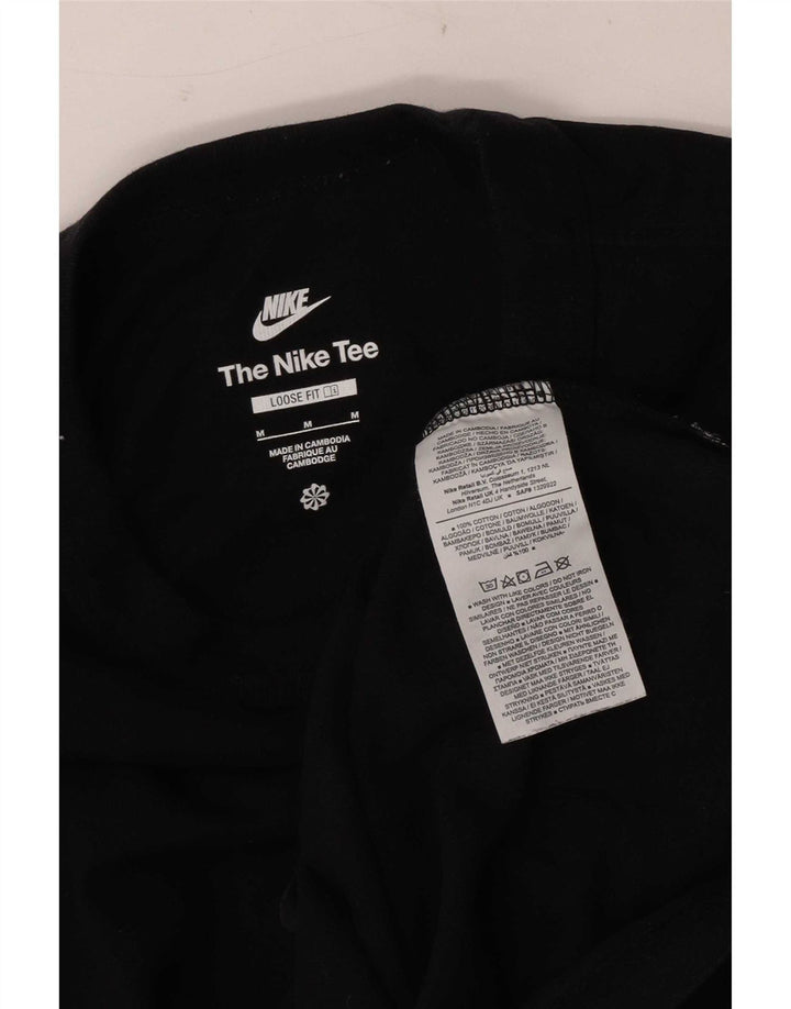 Nike Mens Loose Fit T-Shirt Top Medium Black Cotton