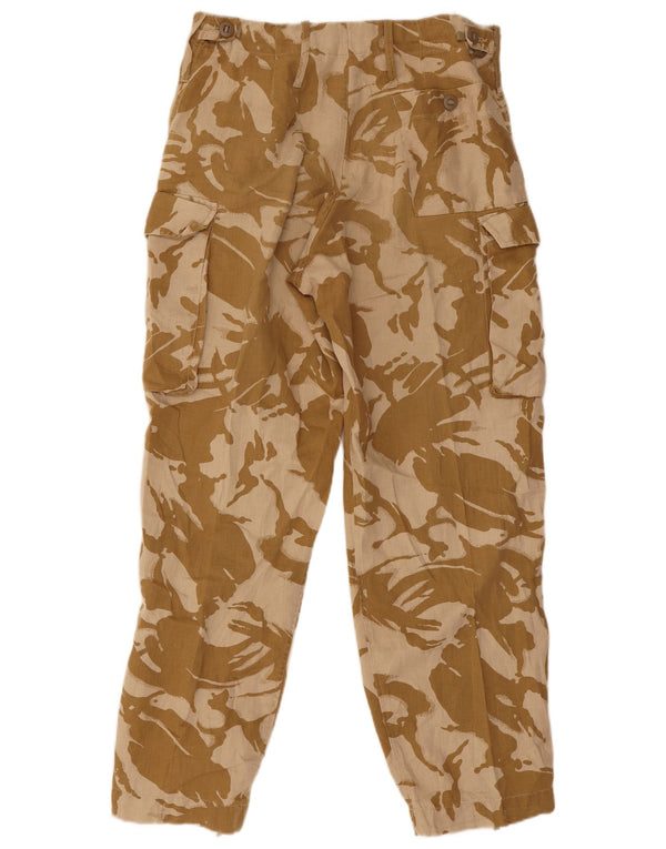 Vintage Mens Joggers Cargo Trousers W30 L29 Beige Camouflage