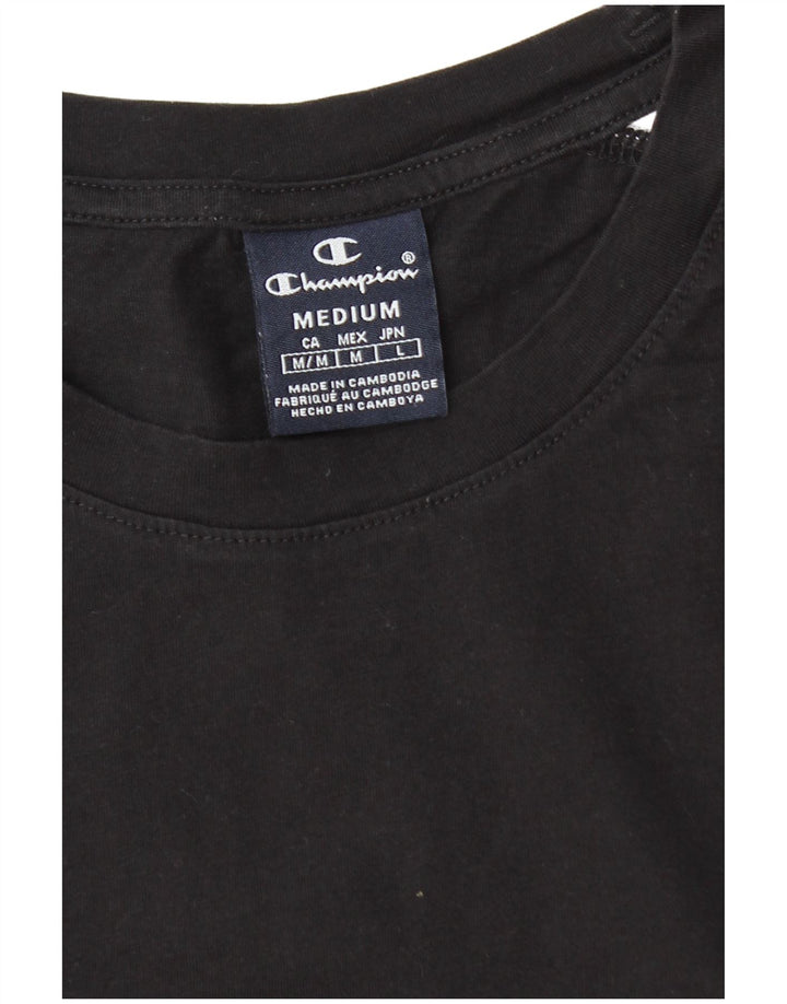 Champion Herren-T-Shirt mit Grafik, mittelgroß, Schwarz, Farbblock
