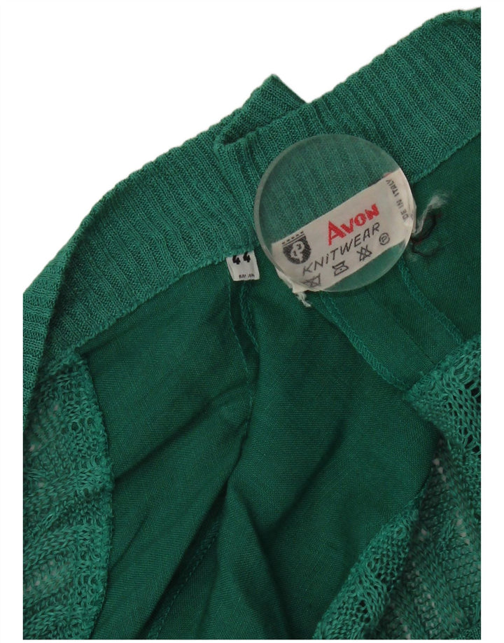 vintage Homme Cardigan Pull IT 44 XL Vert