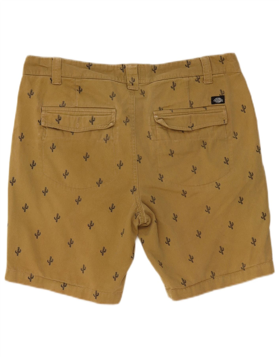 DICKIES Mens Chino Shorts W34 Large  Beige Spotted Cotton
