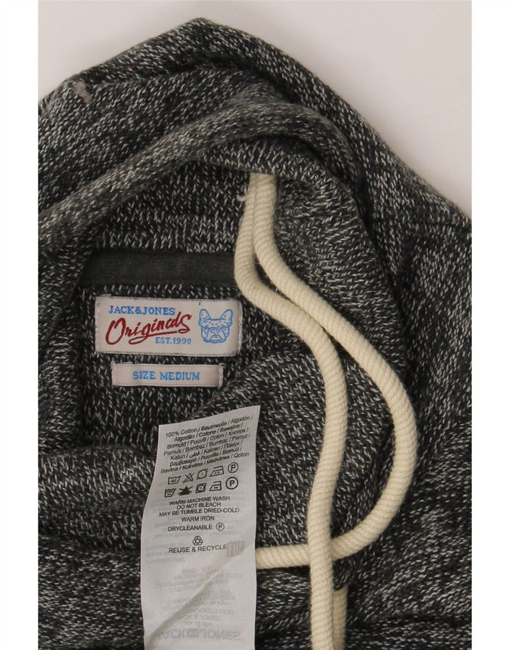 Jack & Jones Mens Roll Neck Jumper Sweater Medium Grey Flecked Cotton