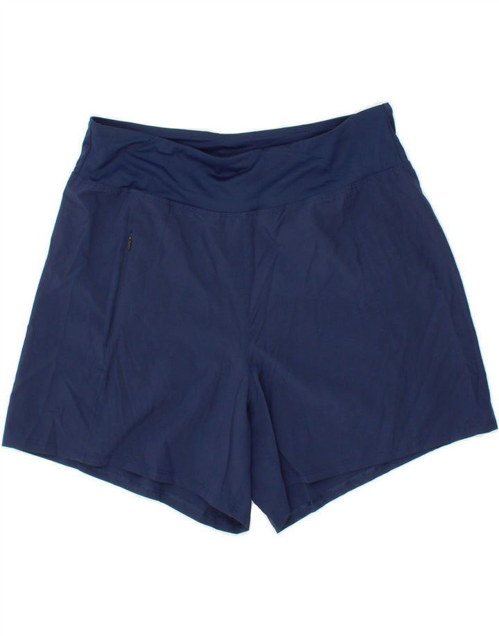HURLEY Womens Sport Shorts UK 14 Large  Navy Blue Polyester Vintage Hurley and Second-Hand Hurley from Messina Hembry 