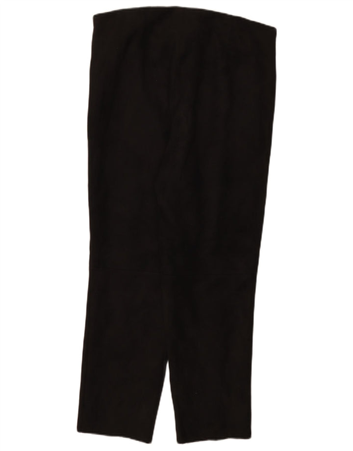 Schmale, kurze Hose von Zara für Damen, Größe 2XL, W34, L26, Schwarz, Polyester