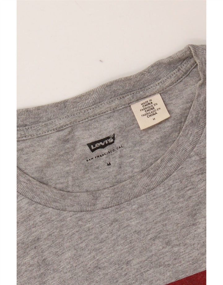 Levi's Mens Graphic T-Shirt Top Medium Grey