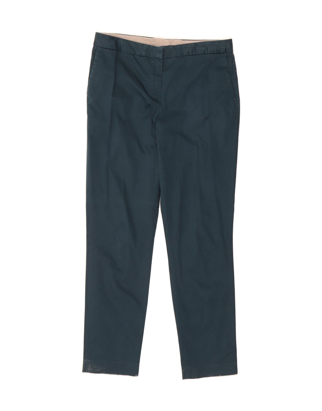MASSIMO DUTTI Womens Slim Chino Trousers EU 40 Medium W30 L29 Blue Vintage Massimo Dutti and Second-Hand Massimo Dutti from Messina Hembry 
