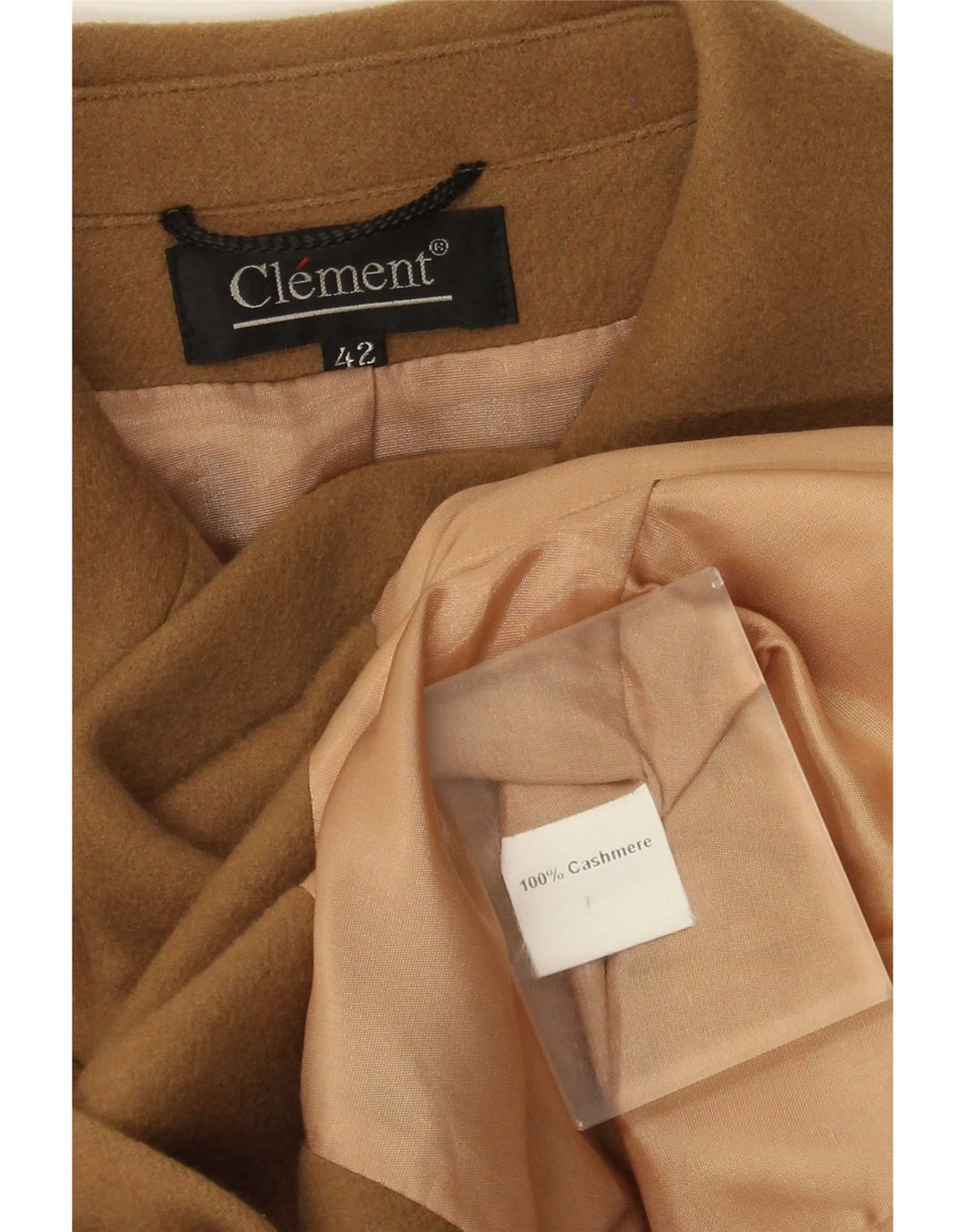 Clement Dame 3-knaps blazerjakke IT 42 Medium Beige Cashmere