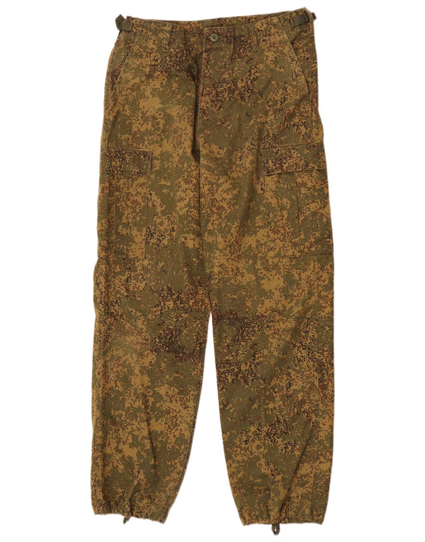 Mil-Tec Pantalones tipo joggers cargo para hombre mediano W32 L32 camuflaje caqui