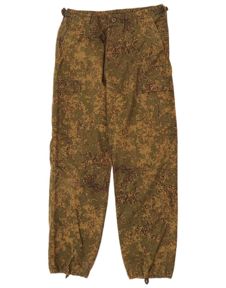 Mil-Tec Mens Joggers Cargo Trousers Medium W32 L32 Khaki Camouflage