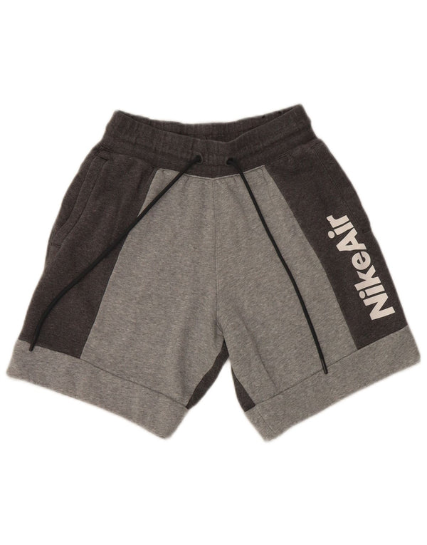 Nike Mens Graphic Sport Shorts XS Grey Flecked Cotton