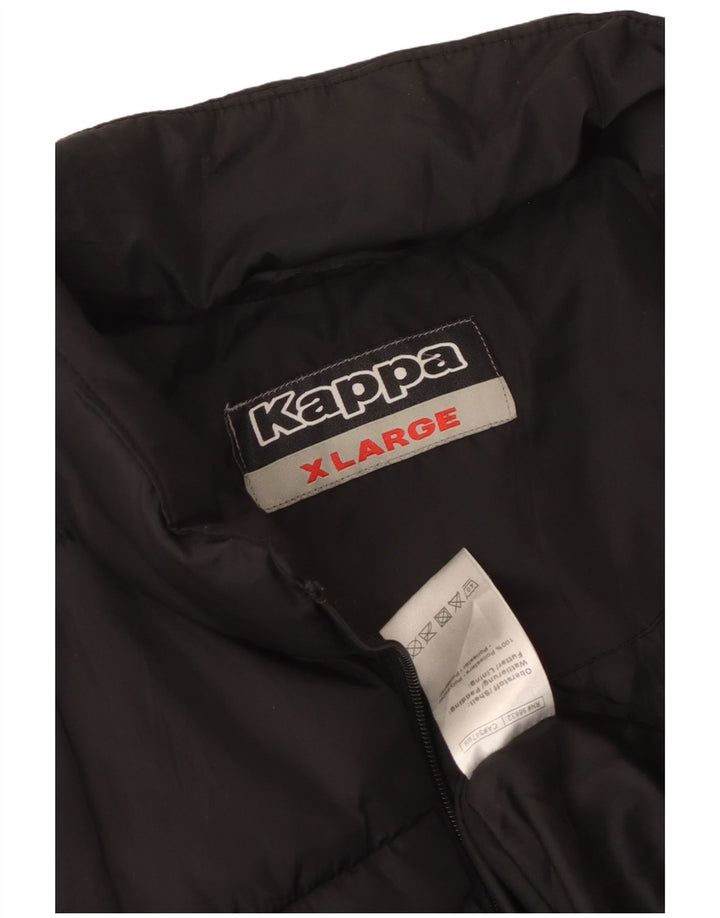 Kappa Gilet rembourré pour femme UK 18 XL Noir Polyester