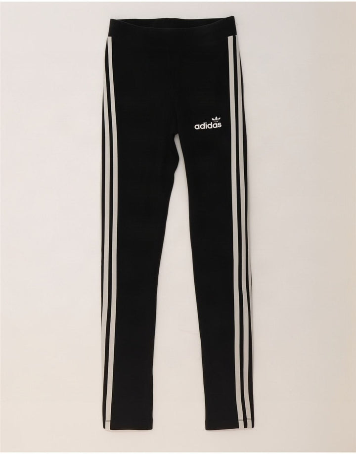 Adidas Womens Leggings UK 8 Small Black Cotton