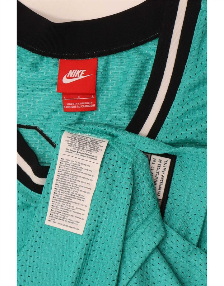 Canotta Nike Air Graphic da uomo, grande, in poliestere a righe verdi