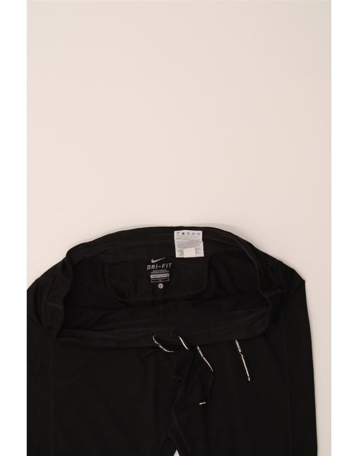 NIKE Womens Dri Fit Capri Tracksuit Trousers UK 16 Large Black Polyester Vintage Nike and Second-Hand Nike from Messina Hembry 