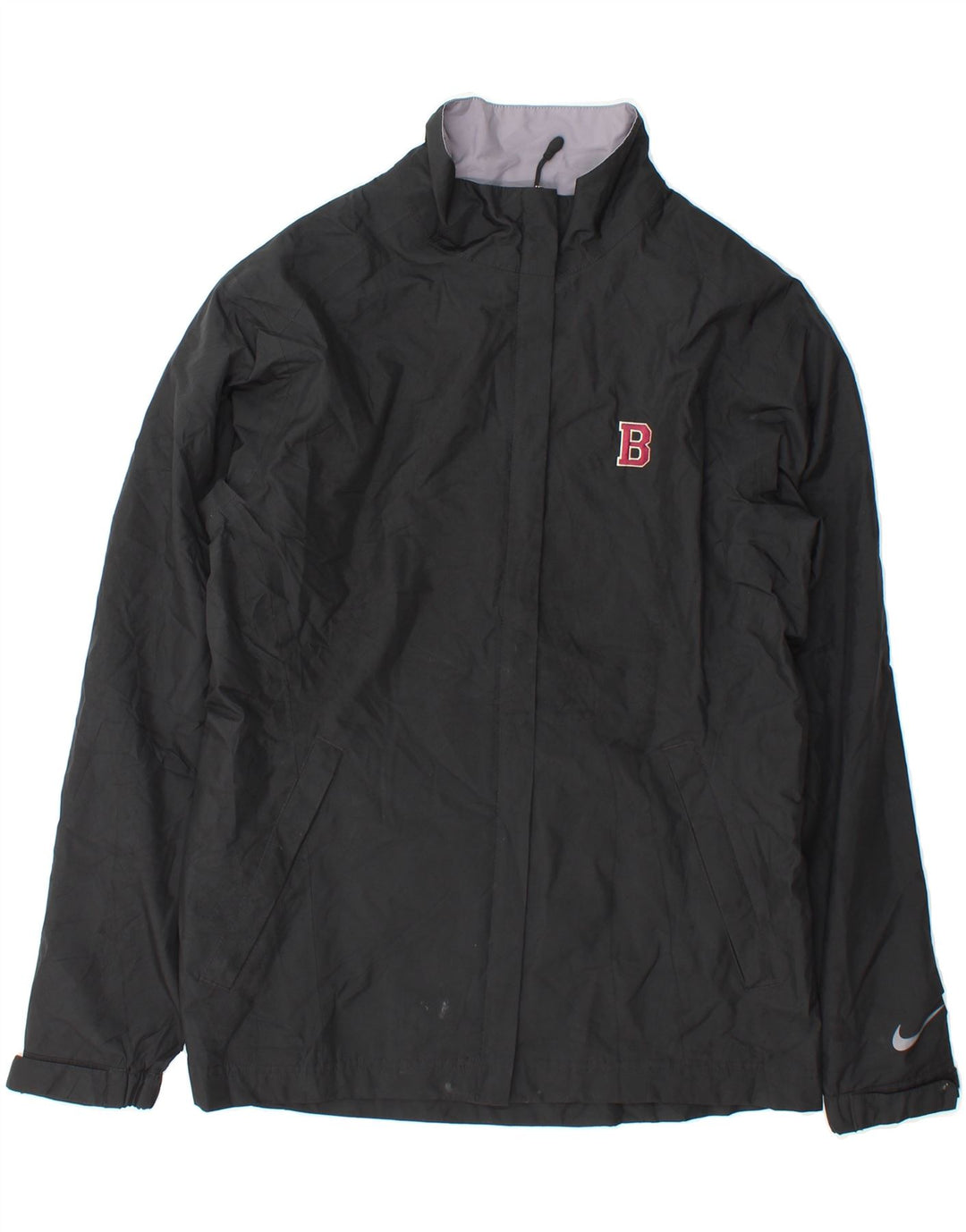 NIKE Womens Storm-Fit Windbreaker Jacket UK 10 Small Black Polyester Vintage Nike and Second-Hand Nike from Messina Hembry 