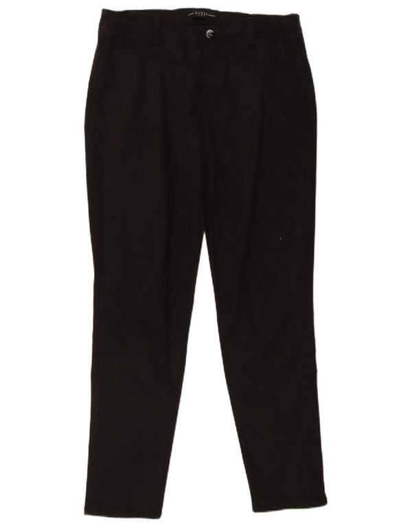 Guess ženske uske chino hlače W31 L29 crni liocel