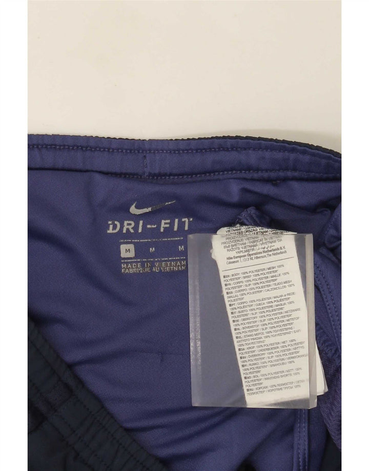 Pantaloncini sportivi Nike Dri Fit da uomo, poliestere color block medio blu navy