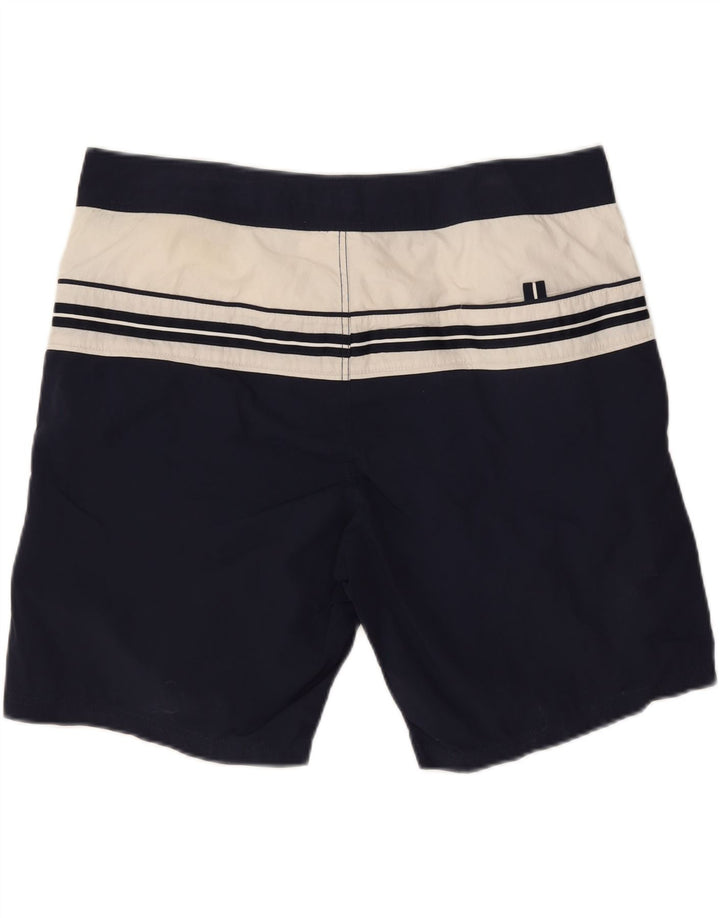 Coast Mens Graphic Swimming Shorts XL Navy Blue Colourblock Polyamide