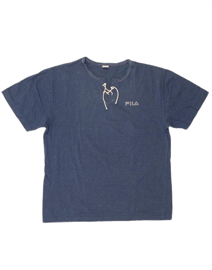 FILA Womens T-Shirt Top UK 18 XL Blue