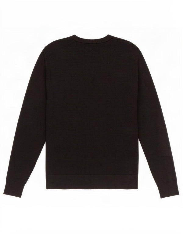 Marks & Spencer Herre Boat Neck Jumper Sweater Medium Sort Akryl