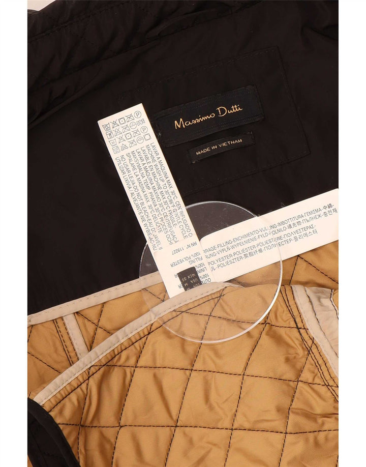 Massimo Dutti Γυναικείο Καπιτονέ μπουφάν UK 14 Μεσαίου Μαύρου Πολυεστέρα