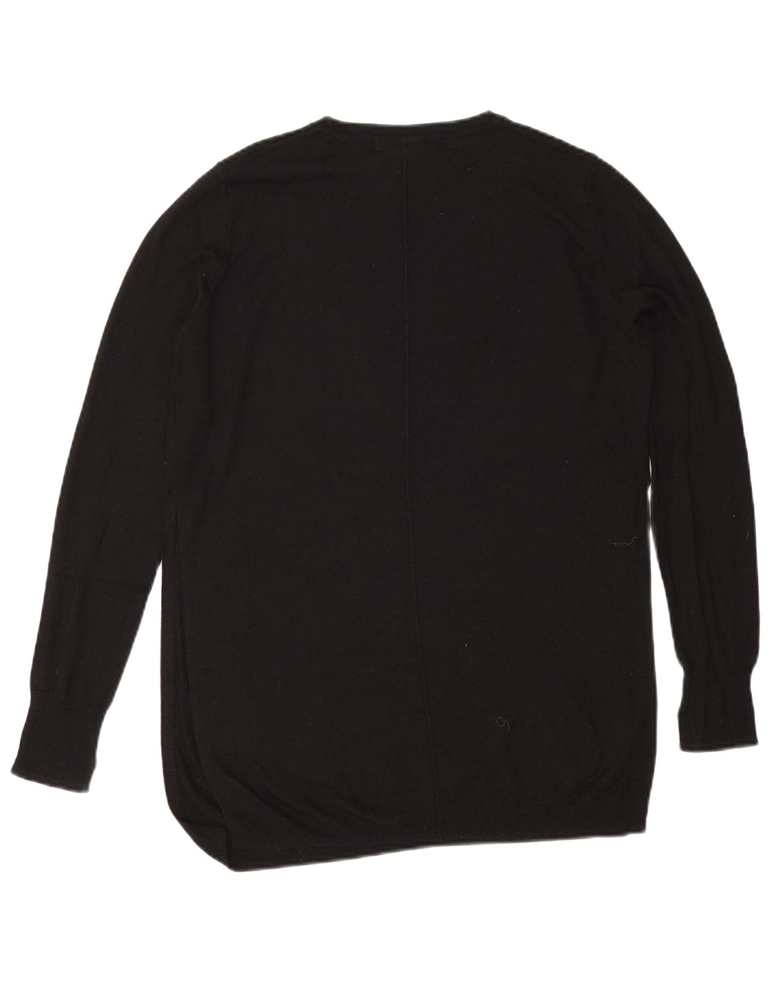 Zara Womens Oversized Boat Neck Jumper Sweater UK 10 Small Black