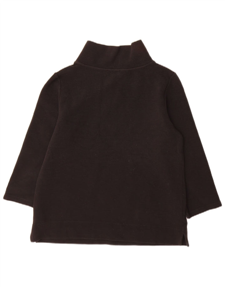 Top da donna Hobbs manica 3/4 UK 14 cotone nero medio