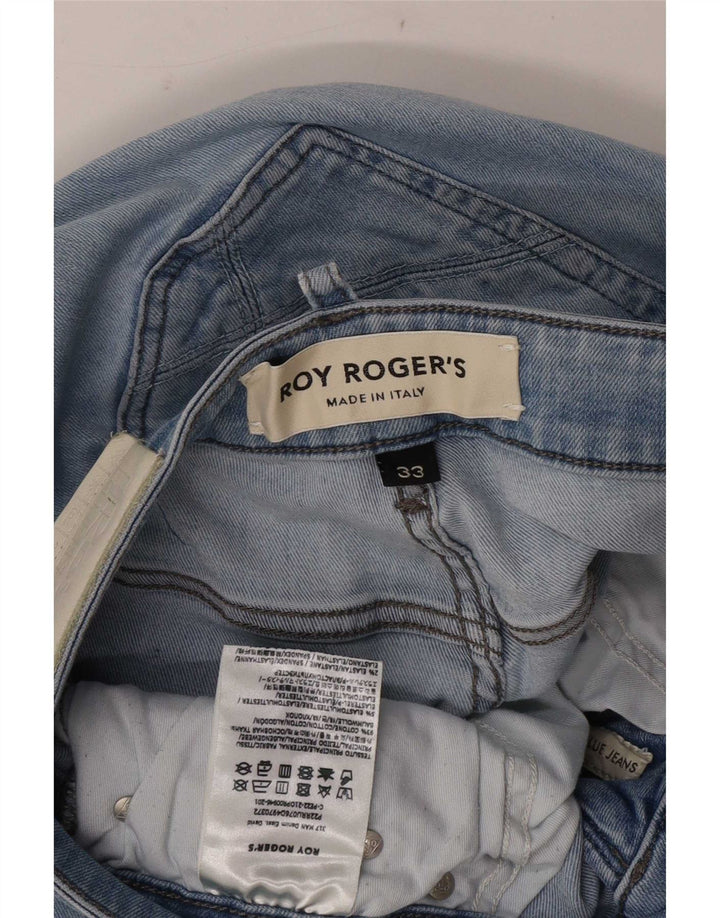 Roy Rogers Womens Slim Jeans W33 L30 Blue Cotton