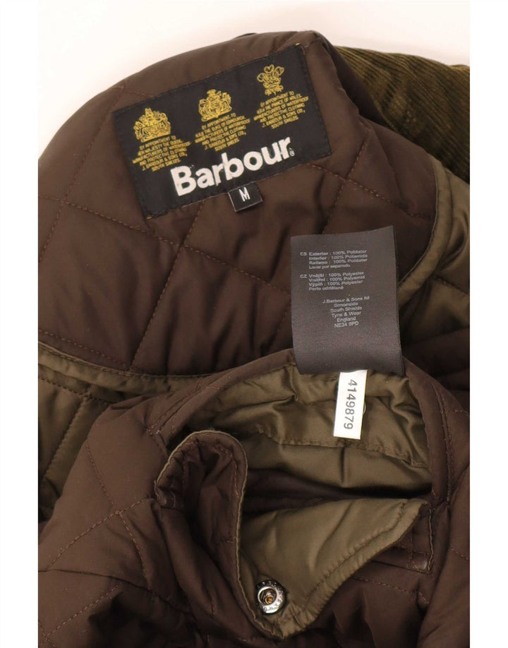 Barbour Herre quiltet jakke UK 38 Medium Brun Polyester