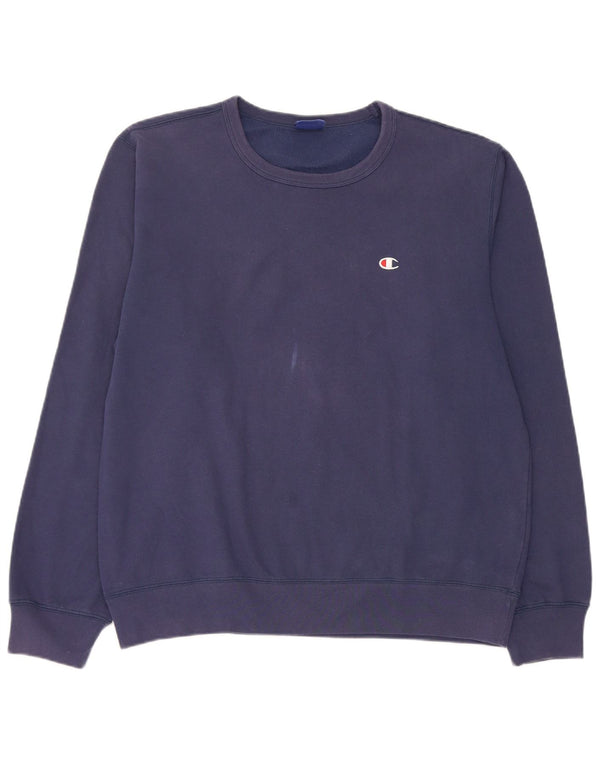 Champion Herre Sweatshirt Jumper XL Marineblå Bomuld