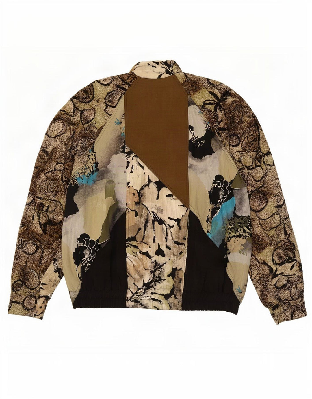 Gerry Weber Womens Oversized Bomber Jacket EU 40 Medium Khaki Floral Modal
