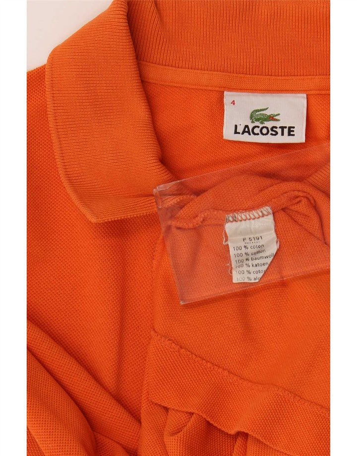 Lacoste Polo Homme Taille 4 Coton Orange Moyen
