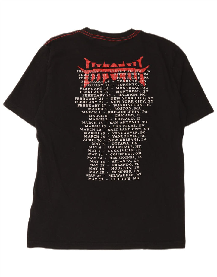 Diesel Mens Graphic T-Shirt Top Medium Black Cotton