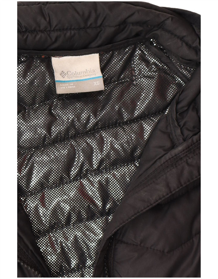 COLUMBIA Womens Omni-Shade Padded Jacket UK 6 XS Black Polyester