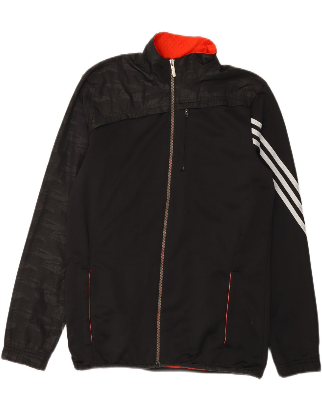 Jachetă de trening pentru băieți Adidas 15-16 ani, poliester negru