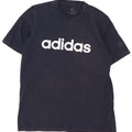 Adidas Herren-T-Shirt mit Grafik, mittelgroß, marineblau, Baumwolle