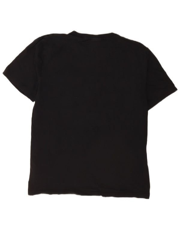 Nike T-shirt graphique pour homme en coton color block Noir Large