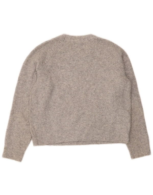 Πουλόβερ Zara Girls Crop Crop Neck Jumper 11-12 Years Grey Polyester