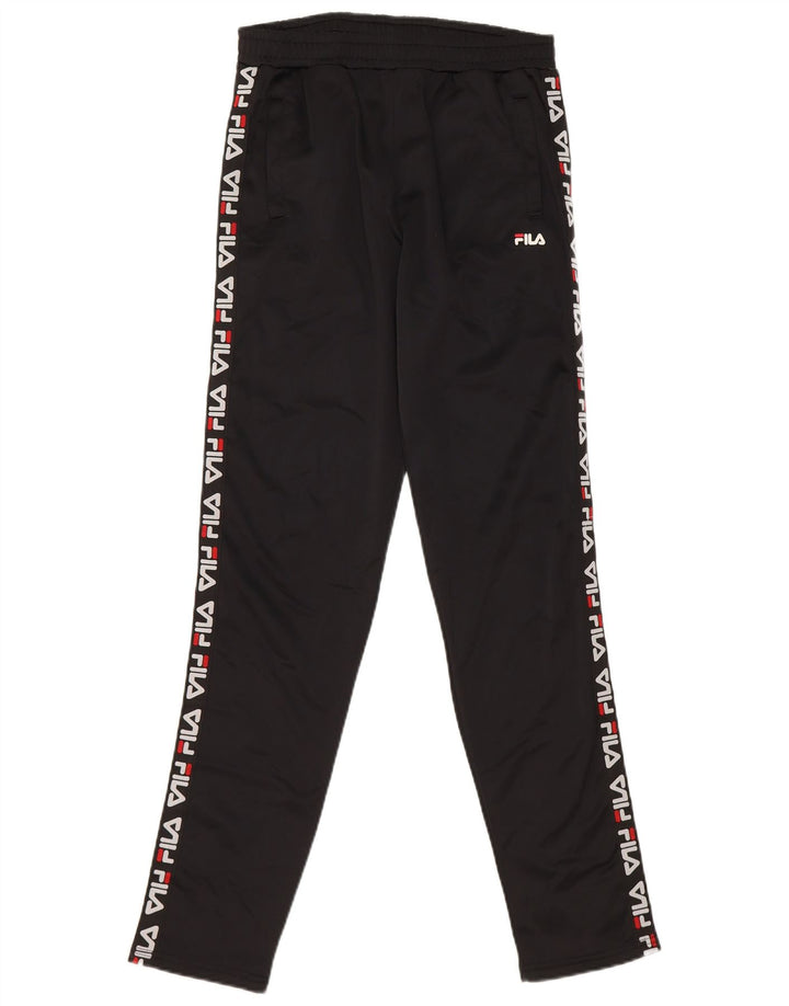 Fila Boys Graphic Tracksuit Bukser 13-14 år Sort Polyester
