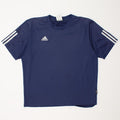 ADIDAS férfi Climalite póló felső nagy sötétkék poliészter