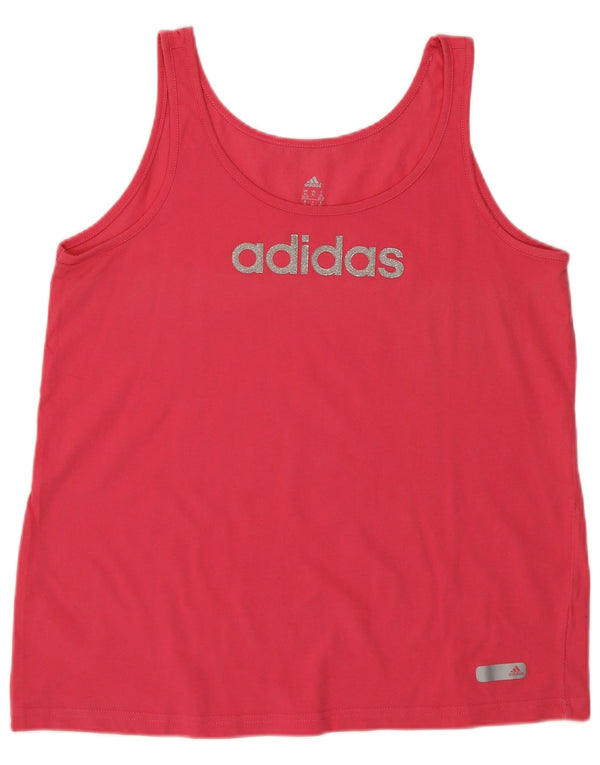 Adidas Débardeur graphique pour femme UK 20/22 XL Rose