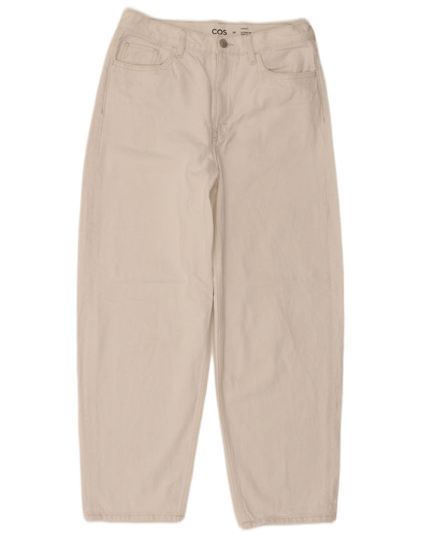 Jeans affusolati a vita alta Cos da donna W28 L26 cotone bianco