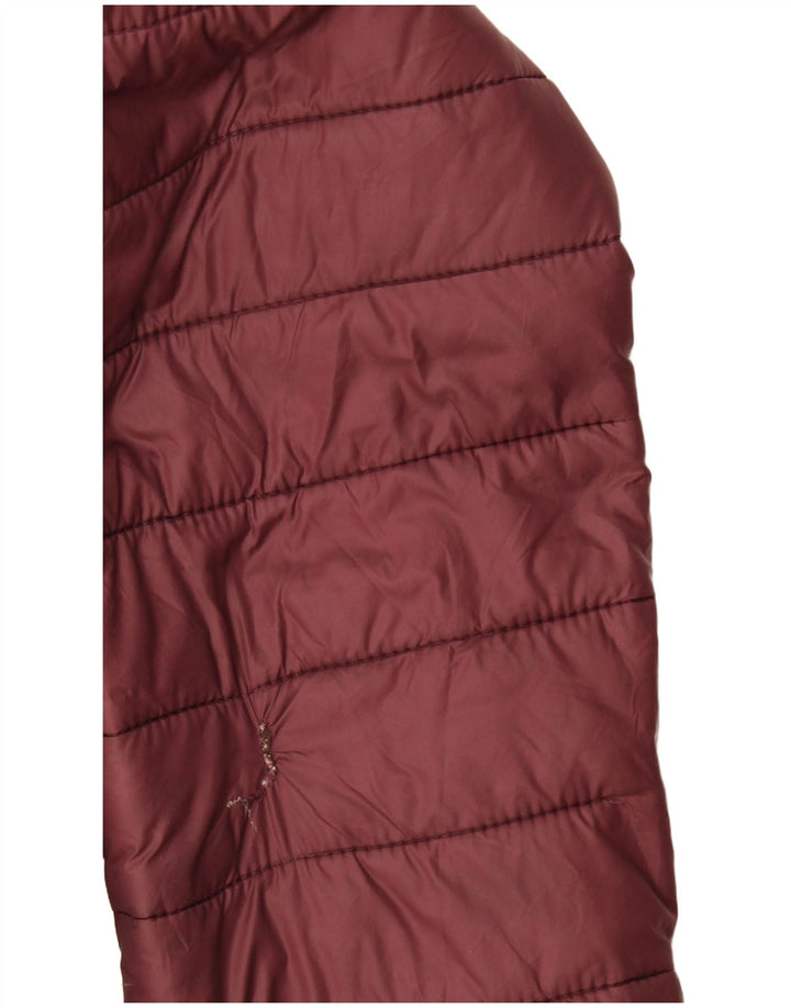 Carrera Herren-Kapuzenjacke, gepolstert, XL, Burgunderrot, Polyamid