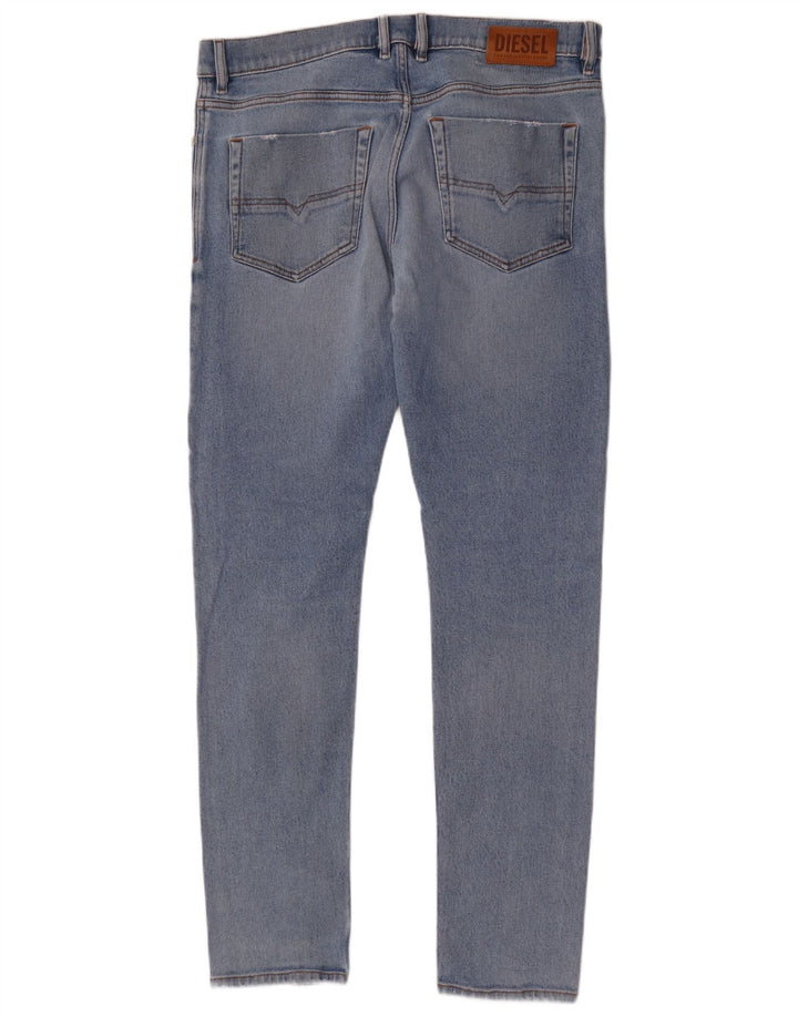 Diesel Mens Slim Jeans W34 L34 Blue Cotton