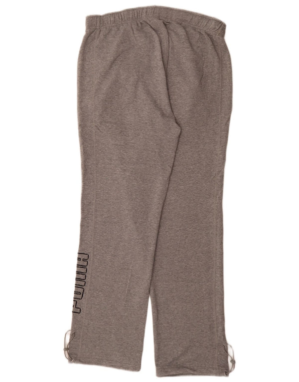 Pantaloni da tuta con grafica Puma da uomo, grandi, grigi, sportivi